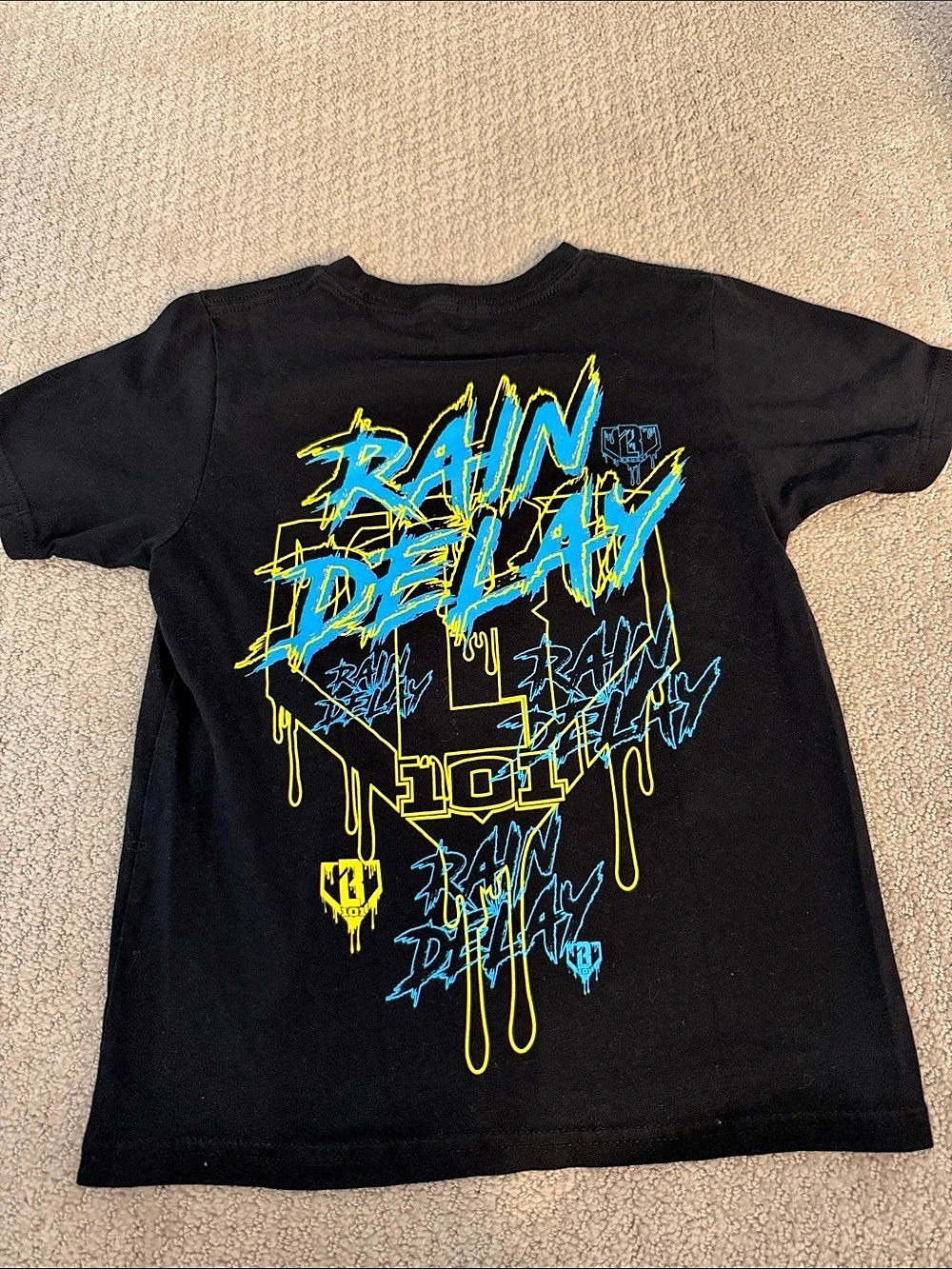 Baseball lifestyle 101 Apparel Rain Delay Boys Youth Small Graphic Tee